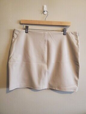 Faux Leather Mini Skirt